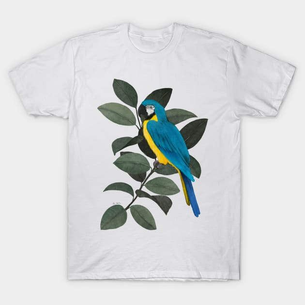 Parrot and jungle T-Shirt by Elbuenlimon